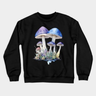 Fantasy Mushroom Family Crewneck Sweatshirt